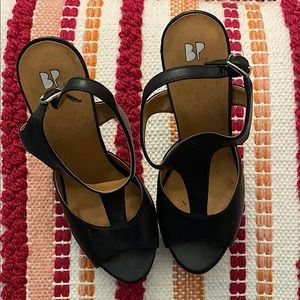 BP Nordstrom Black Wedges